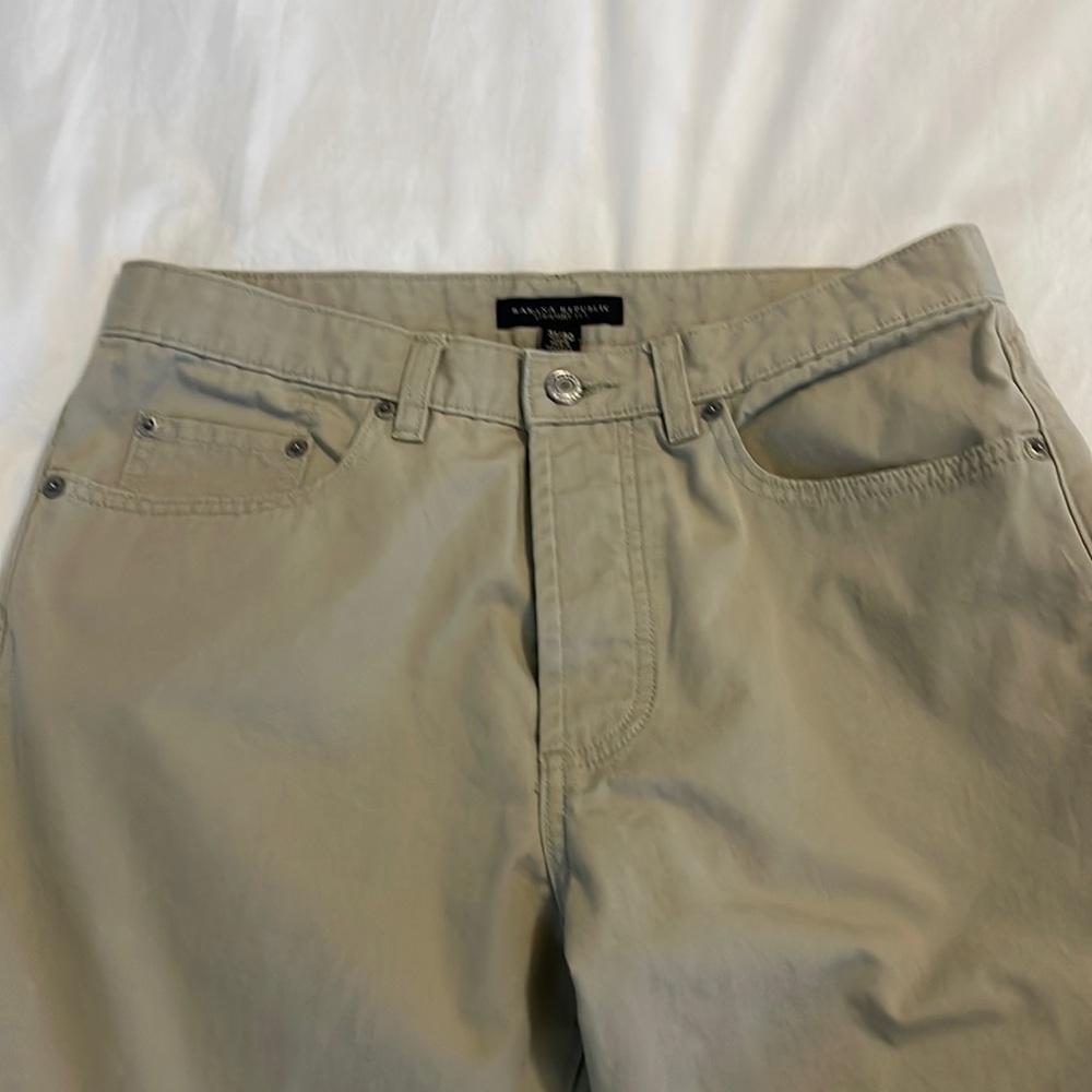 Men’s Banana Republic straight leg casual cotton button fly pants